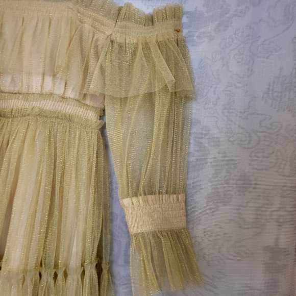 Ooh! La La Couture Girls Gold Sparkle Every Dress Size 5 and 4T - Picture 6 of 16